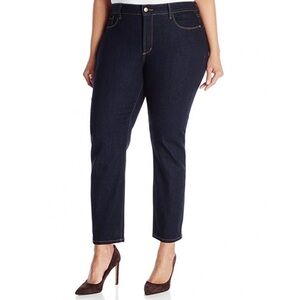 NYDJ Ira Relaxed Ankle Dark Wash Denim Jeans